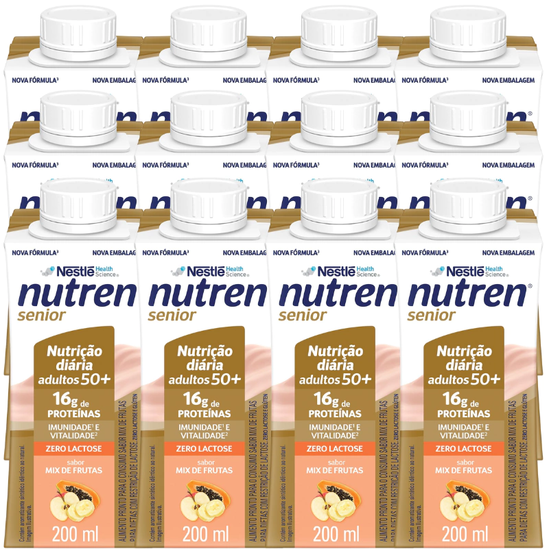 Complemento Alimentar Nutren Senior Mix De Frutas 200Ml 12 Unidades