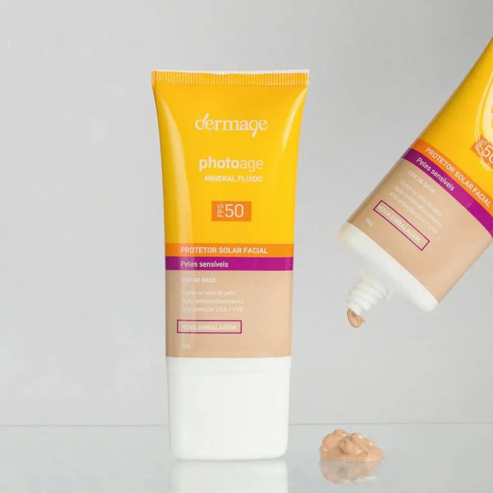 Dermage Photoage Mineral Fluido Médio Fps 50 50Ml