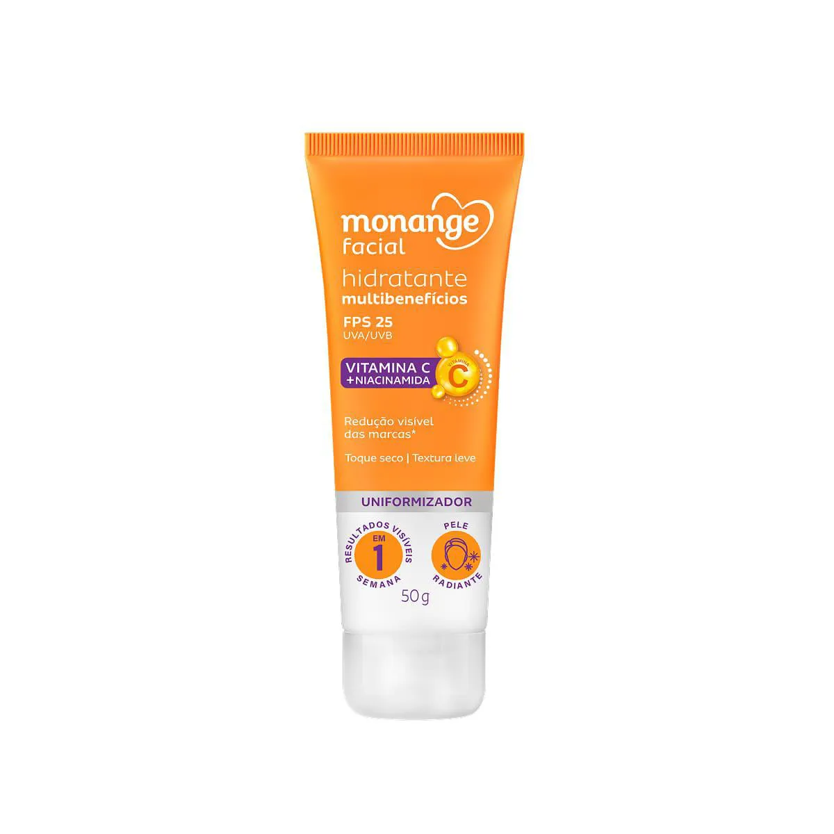 Hidratante Facial Monange Multibenefícios FPS 25 50g