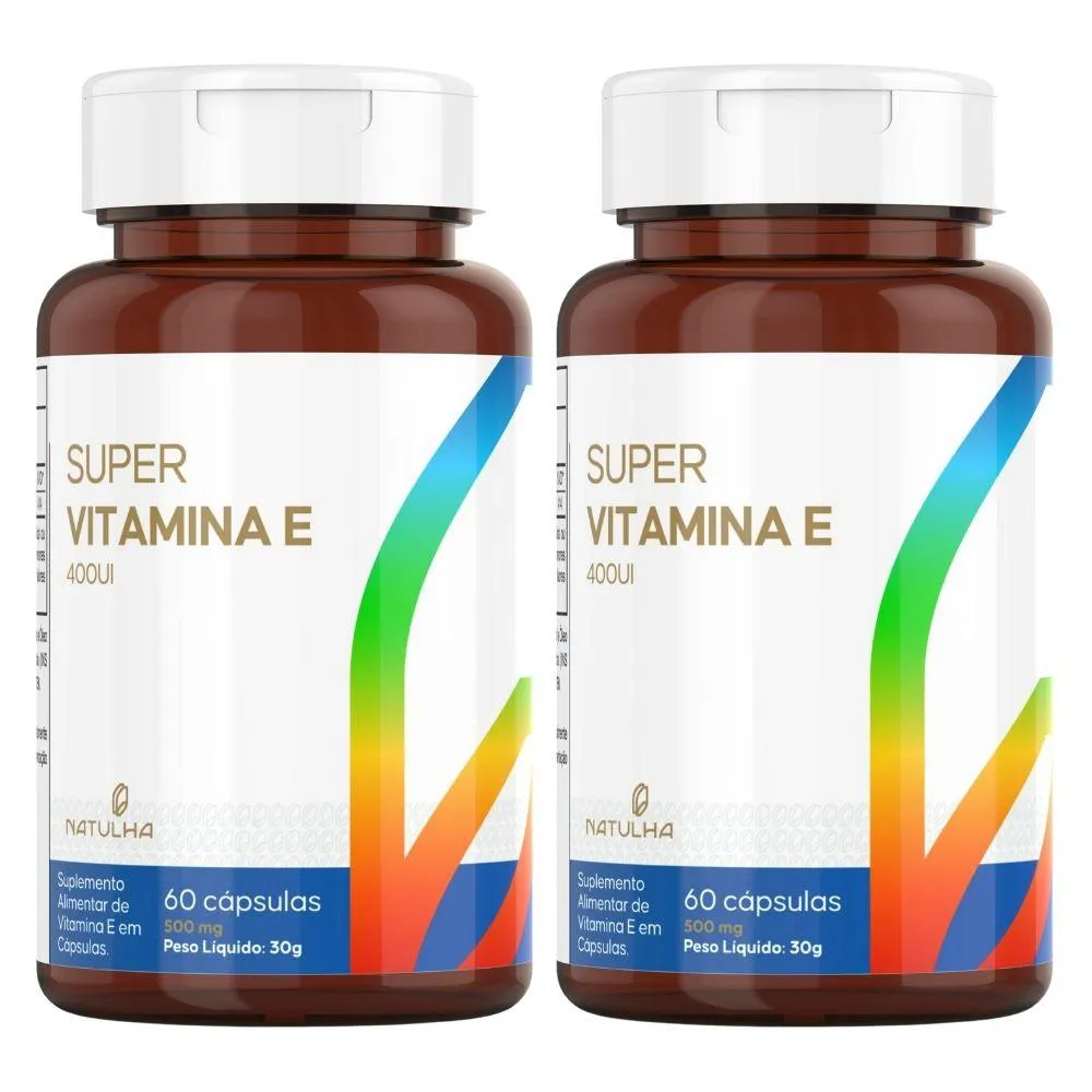 Kit 2x Super Vitamina e 400 Ui 60 cápsulas – Natulha