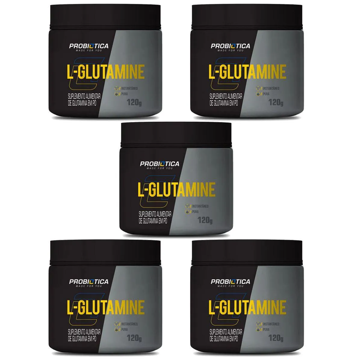 Kit 5X L-Glutamine – 120G – Probiótica