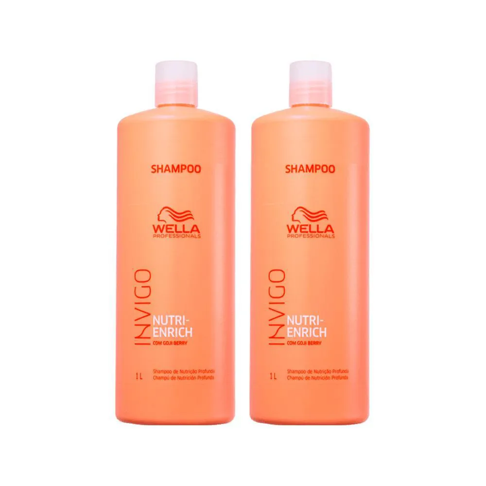 Kit Wella Professionals Invigo Nutri-enrich – Shampoo 1l (2 Produtos)