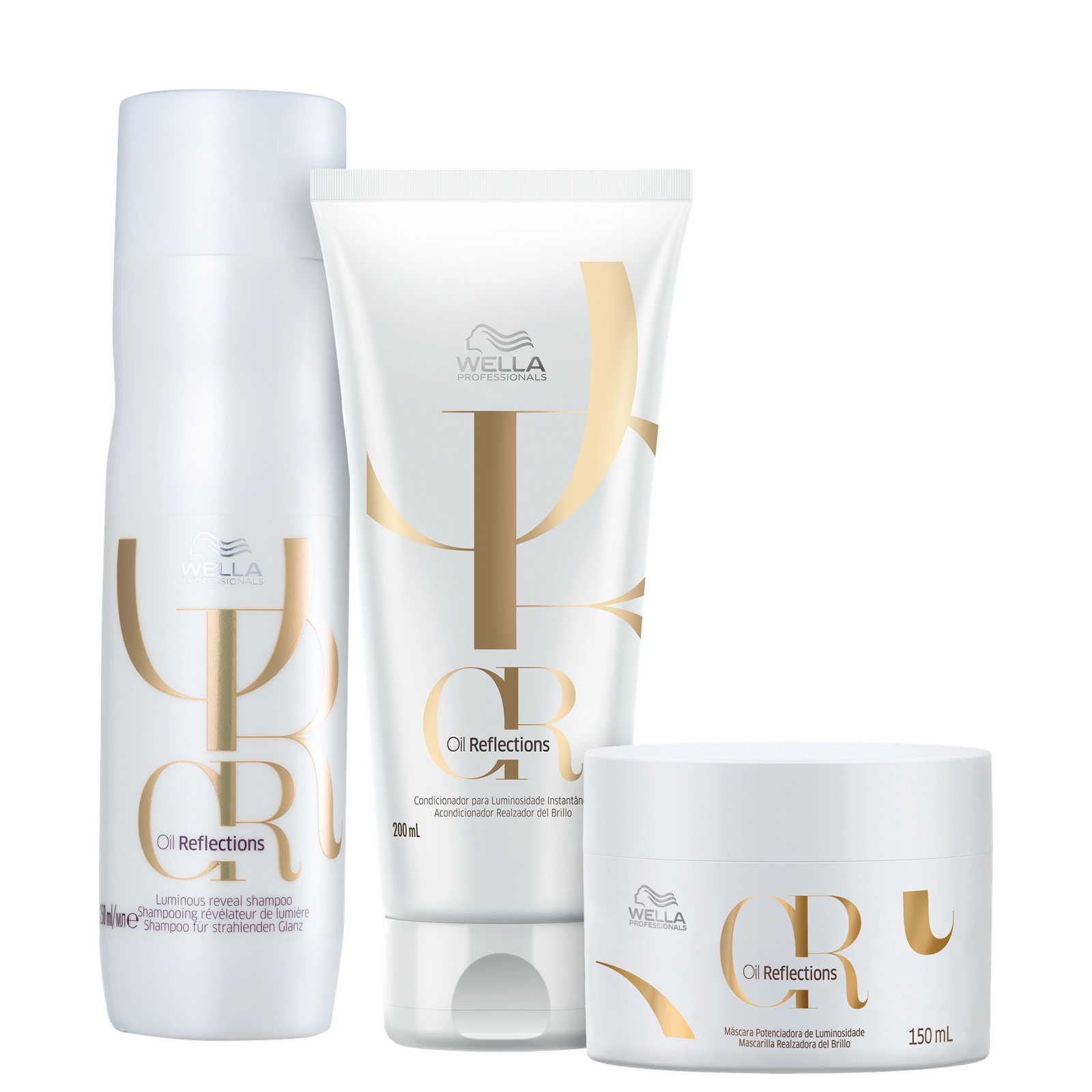 Kit Wella Professionals Oil Reflections Tratamento (3 Produtos)