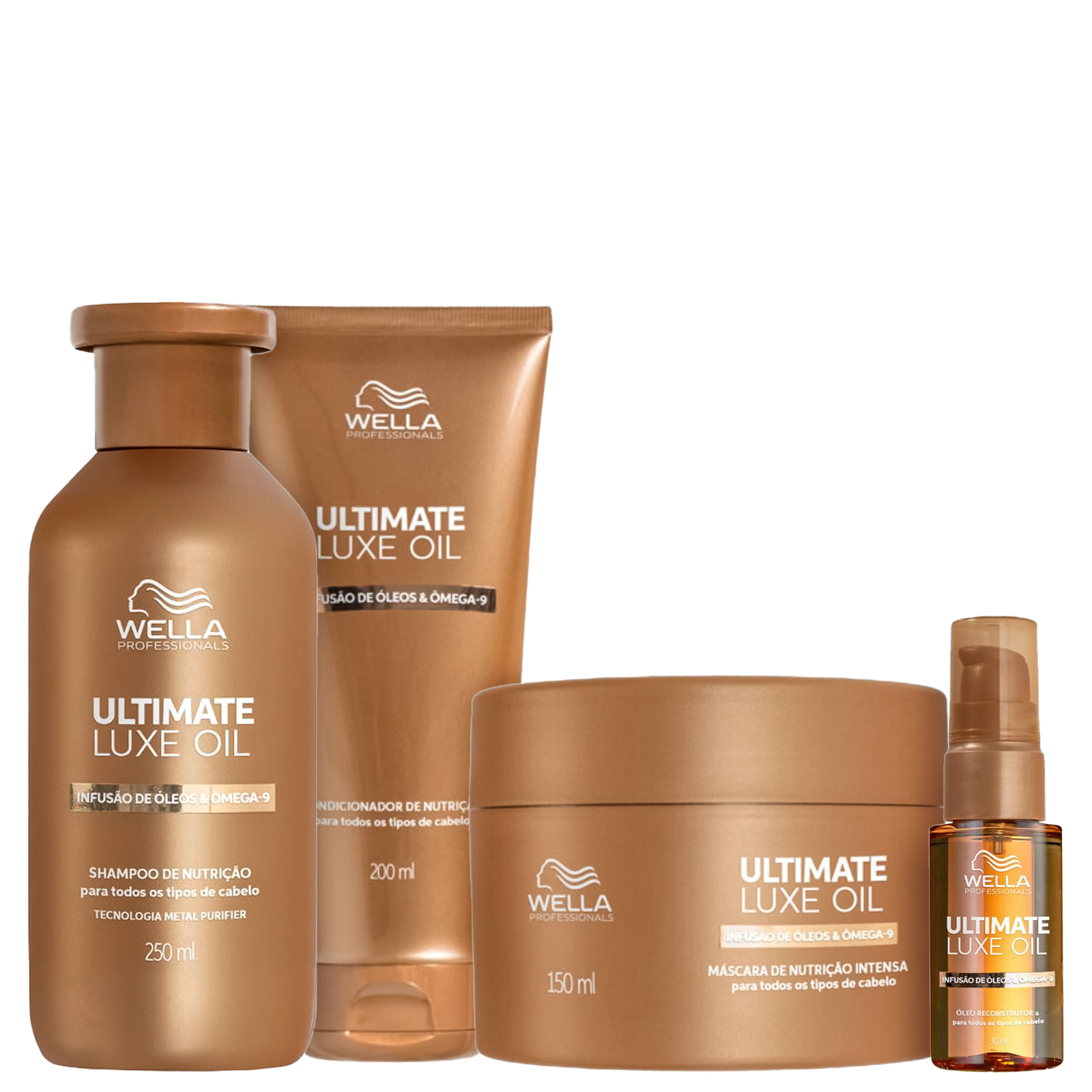 Kit Wella Professionals Ultimate Luxe Oil (4 Produtos)