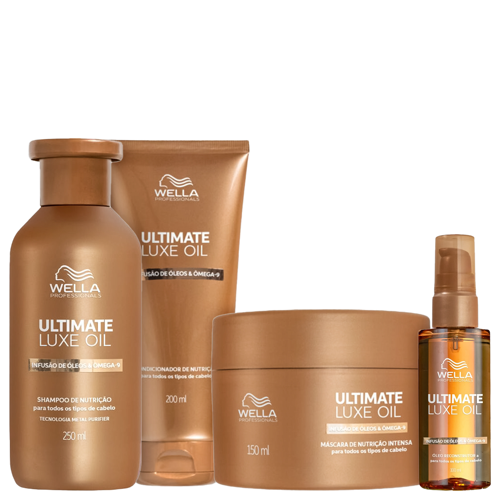 Kit Wella Professionals Ultimate Luxe Oil Frizz Control (4 Produtos)