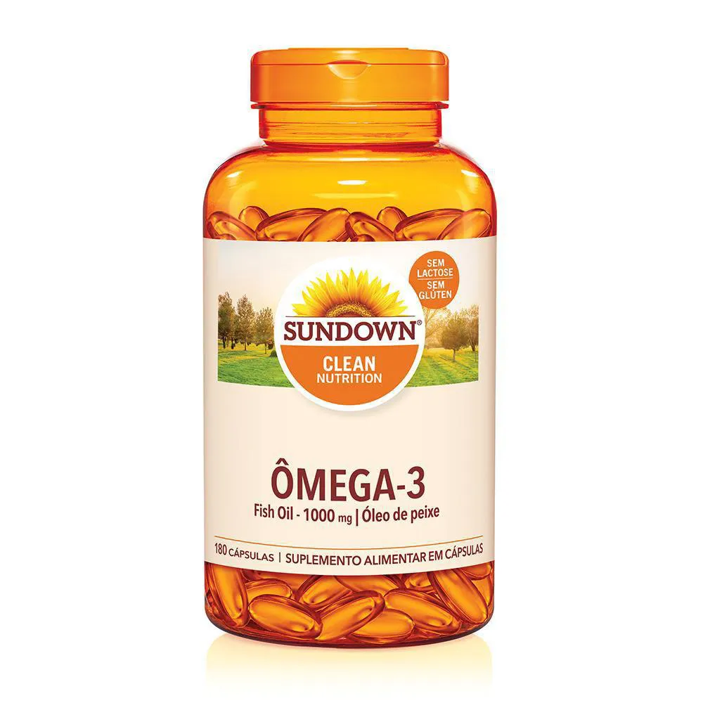 Ômega 3 Fish Oil 1000mg Sundown 180 cápsulas