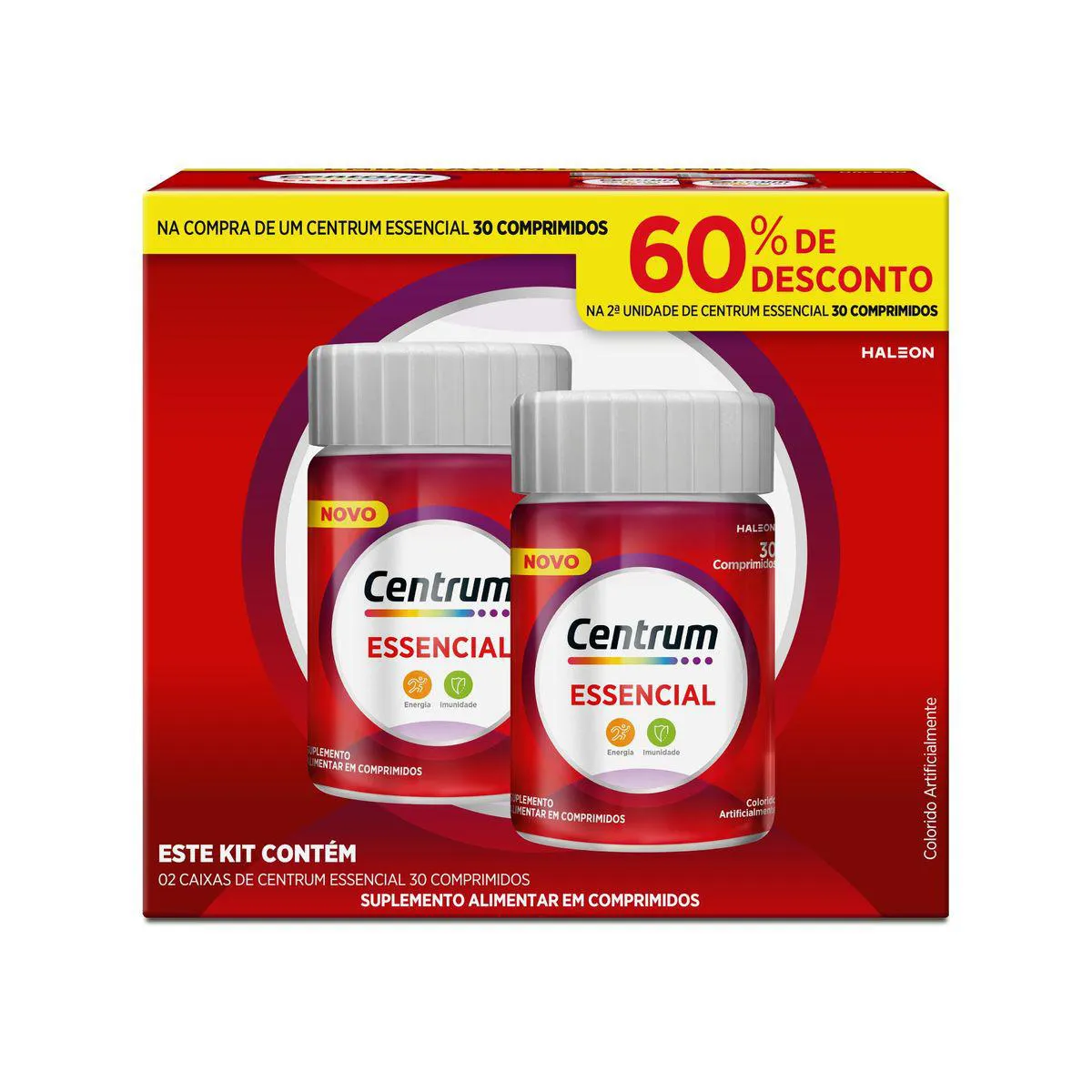 Polivitamínico Centrum Essencial 30 + 30 Comprimidos