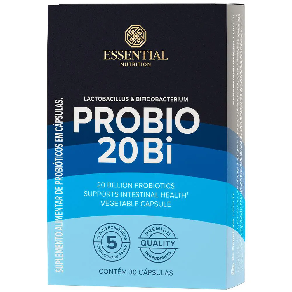 Probio 20 Bi Blend de Probioticos (30 cápsulas Vegetal) – Essential Nutrition