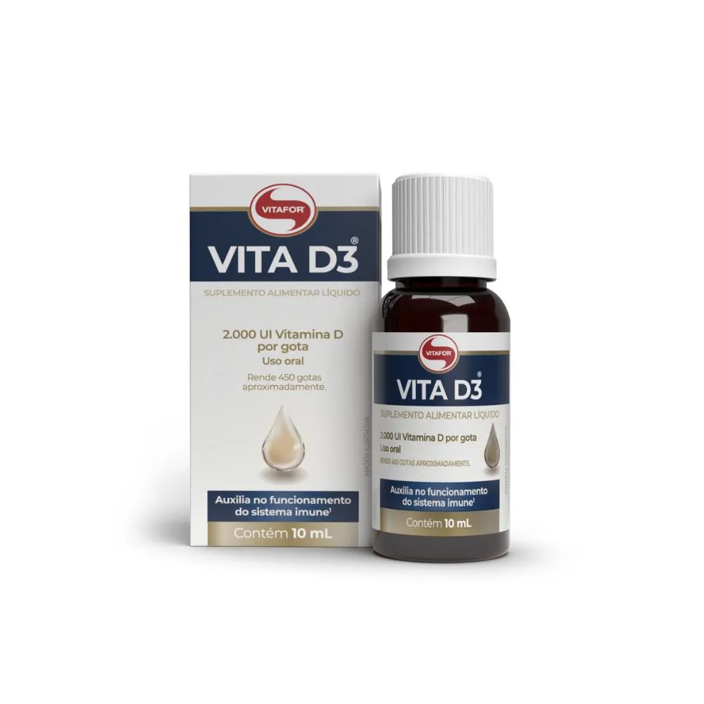 Vitamina D3 2000ui/gota 10ml (450 Gotas) Vitafor