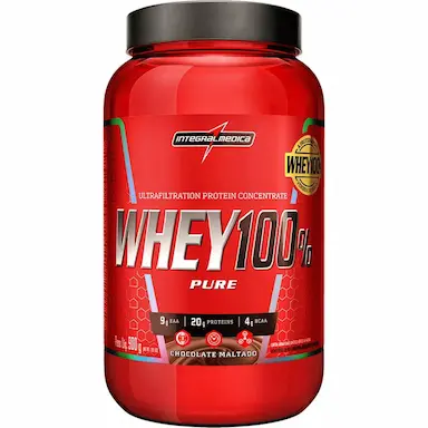 Whey 100% Pure Chocolate Maltado Pote 900G – Integralmédica